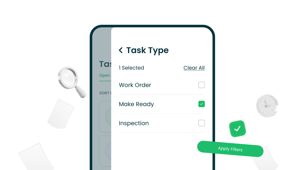 Filter Tasks by Type on AppWorks Tech app