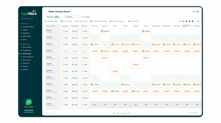 AppWorks New Menu Header