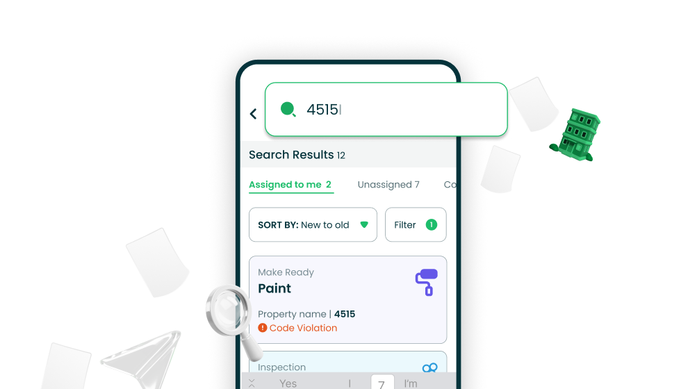Search Tasks by Unit on AppWorks Tech app