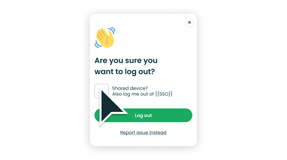 AppWork pop up to prevent automatically logout